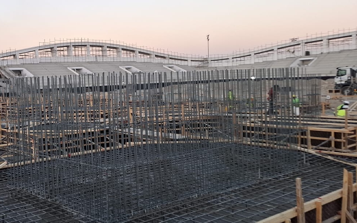 Rebar shop drawings preparation for stadium construction UAE project